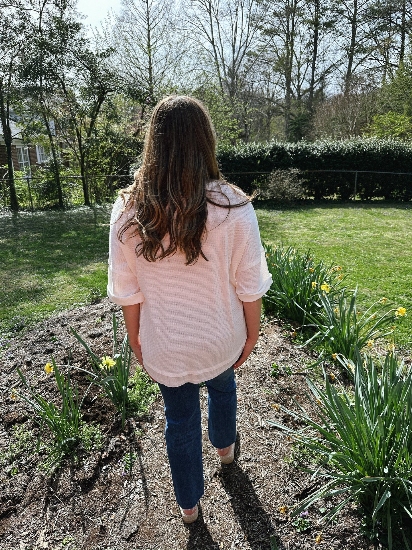 Entro White Textured Top