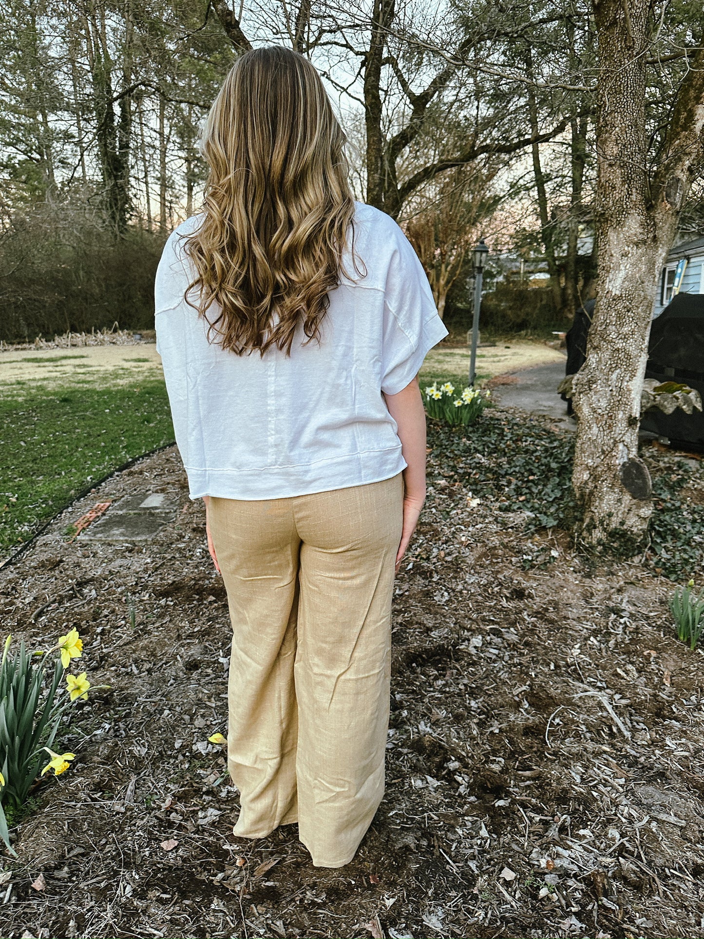 Taupe Linen Pants
