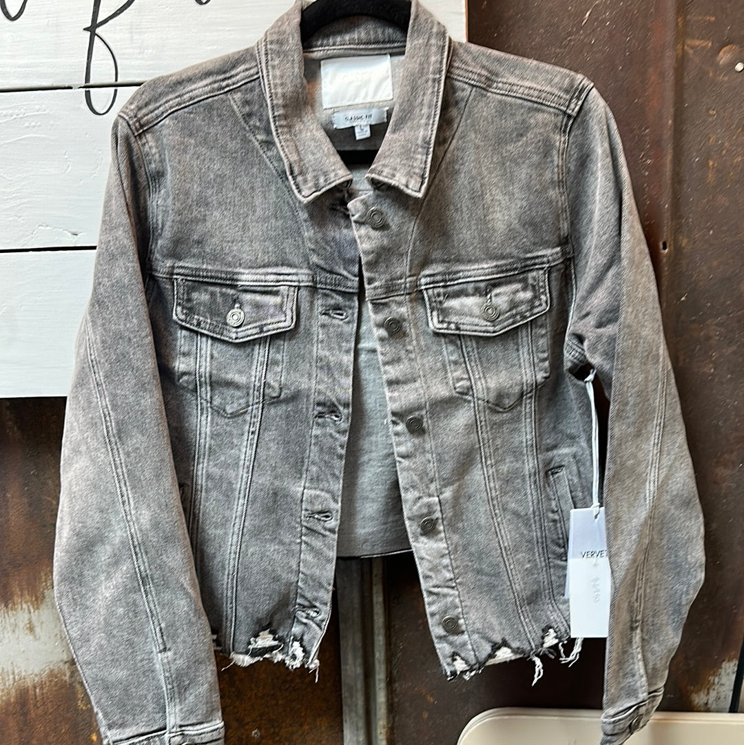 Vervet Fitted Stretch Denim Jacket