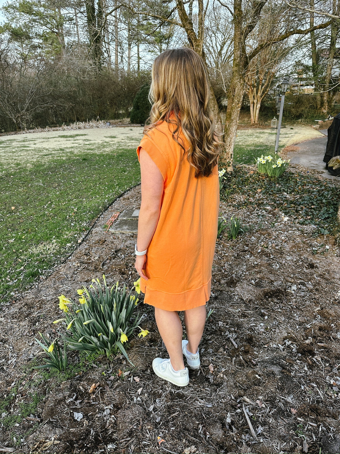 Orange Entro Casual Dress