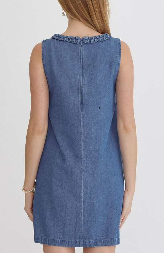 Sleeveless Denim Dress