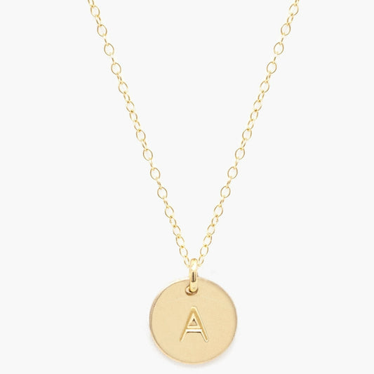 Able Mini Tag Necklace Gold