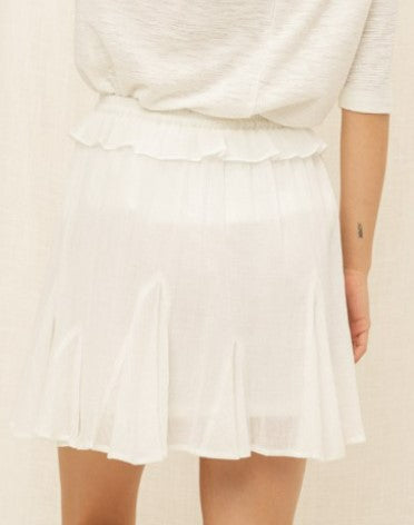 Breezy Cotton Gauze Mini Skirt